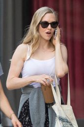 Amanda Seyfield Street Style - Out in Boston, August 2014