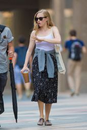 Amanda Seyfield Street Style - Out in Boston, August 2014