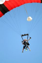 AnnaLynne McCord Skydives from 18,000 Feet - Charity Event in Lompoc, August 2014