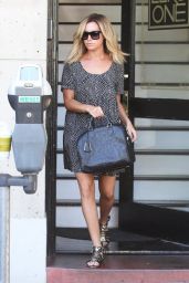 Ashley Tisdale in Mini Dress - Running Errands in Los Angeles, Aug. 2014