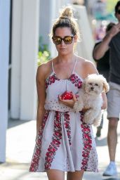 Ashley Tisdale - Out With Her Dog in Studio City - August 2014