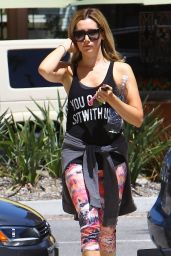 Ashley Tisdale Street Style - Out in Studio City - August 2014