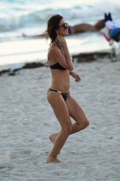 Audrina Patridge in a Bikini at a Beach in Miami - August 2014