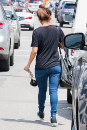 Brenda Song in Tight Jeans - Shopping in Studio City, August 2014