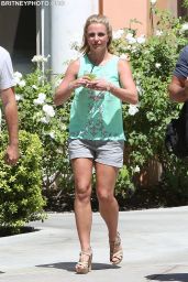 Britney Spears With Boyfriend David Lucado in Calabasas - August 2014