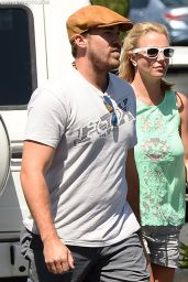 Britney Spears With Boyfriend David Lucado in Calabasas - August 2014