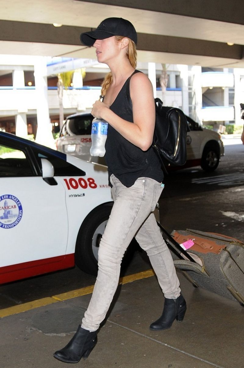 Brittany Snow at LAX Airport - August 2014