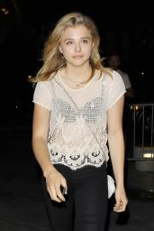 Chloe Moretz at the Staples Centre in Los Angeles, August 2014