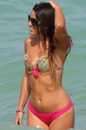 Claudia Romani In a Bikini on Miami Beach - August 2014