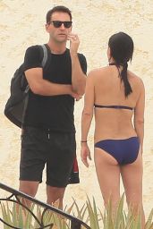 Courteney Cox Wearing a Bikini in Cabo (Mexico), August 2014