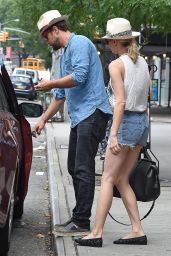 Diane Kruger Booty in Cutoffs - Out in East Village in NYC - July 2014