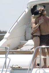 Ellie Goulding With Her Boyfriend Dougie Poynter in Ibiza - August 2014
