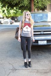 Emma Roberts at Nine Zero One Salon in West Hollywood - August 2014