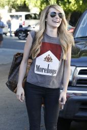 Emma Roberts at Nine Zero One Salon in West Hollywood - August 2014