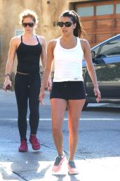 Eva Longoria shows off Her Body - Outside a Gym in Los Angeles - August 2014