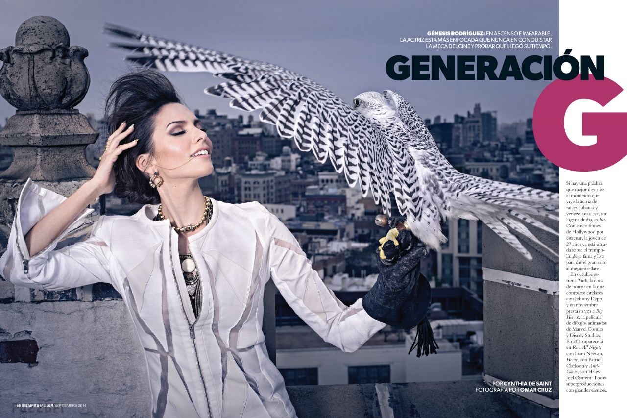 Genesis Rodriguez - Siempre Mujer Magazine - September 2014 Issue ...