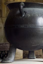 Georgina Leonidas - Harry Potter Cauldron in the Cloisters at Lacock Abbey in Wiltshire