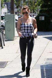 Hilary Duff  Street Style - Out in Beverly Hills - August 2014