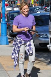 Hilary Duff Street Style - Out in West Hollywood - August 2014