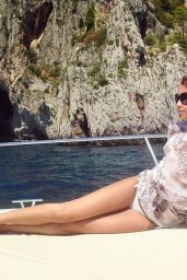 Irene Berzero in a Trikini in Positano (Italy) – August 2014
