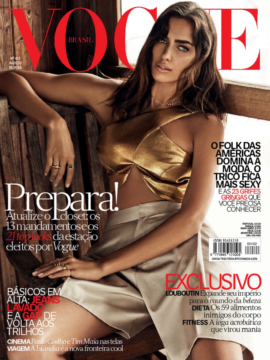 Irina Shayk - Vogue Magazine (Brazil) - August 2014 Issue