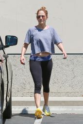 Jennifer Lopez in Tights While Out in Los Angeles - August 2014