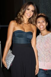 Jessica Alba - Outside the Watch What Happens Live Studios in New York City