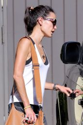 Jordana Brewster - Leaving the Gym in West Hollywood - August 2014
