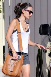 Jordana Brewster - Leaving the Gym in West Hollywood - August 2014