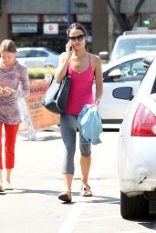 Jordana Brewster Street Style - Out in West Hollywood - August 2014