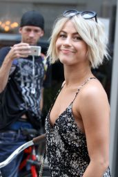Julianne Hough in Mini Dress Out in New York City - August 2014
