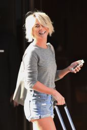 Julianne Hough in Shorts at Her Hotel in New York City - August 2014