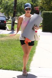 Kaley Cuoco - Leaving Yoga Class in Sherman Oaks - August 2014