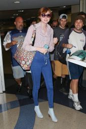Karen Gillan in Tight Jeans - LAX Airport, August 2014