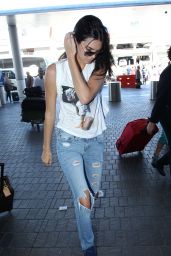 Kendall Jenner at LAX Airport - August 2014
