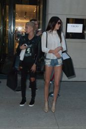 Kendall Jenner & Hailey Baldwin Shopping at Barneys New York in NYC - August 2014