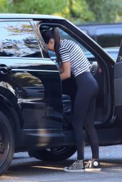Kendall Jenner in Tights - Out in LA, August 2014