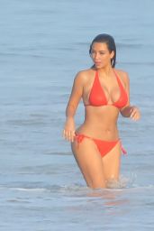 Kim Kardashian Bikini Candids on Vacation in Mexico - August 2014