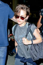 Kristen Stewart - Arriving back at LAX Airport - August 2014