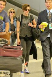 Kristen Stewart - Arriving back at LAX Airport - August 2014