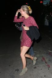 Kristen Wiig Night Out Style - Outside the Chateau Marmont in West Hollywood - August 2014