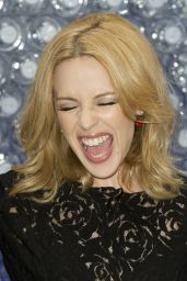 Kylie Minogue at Glacéau Smartwater Launch Photocall in London