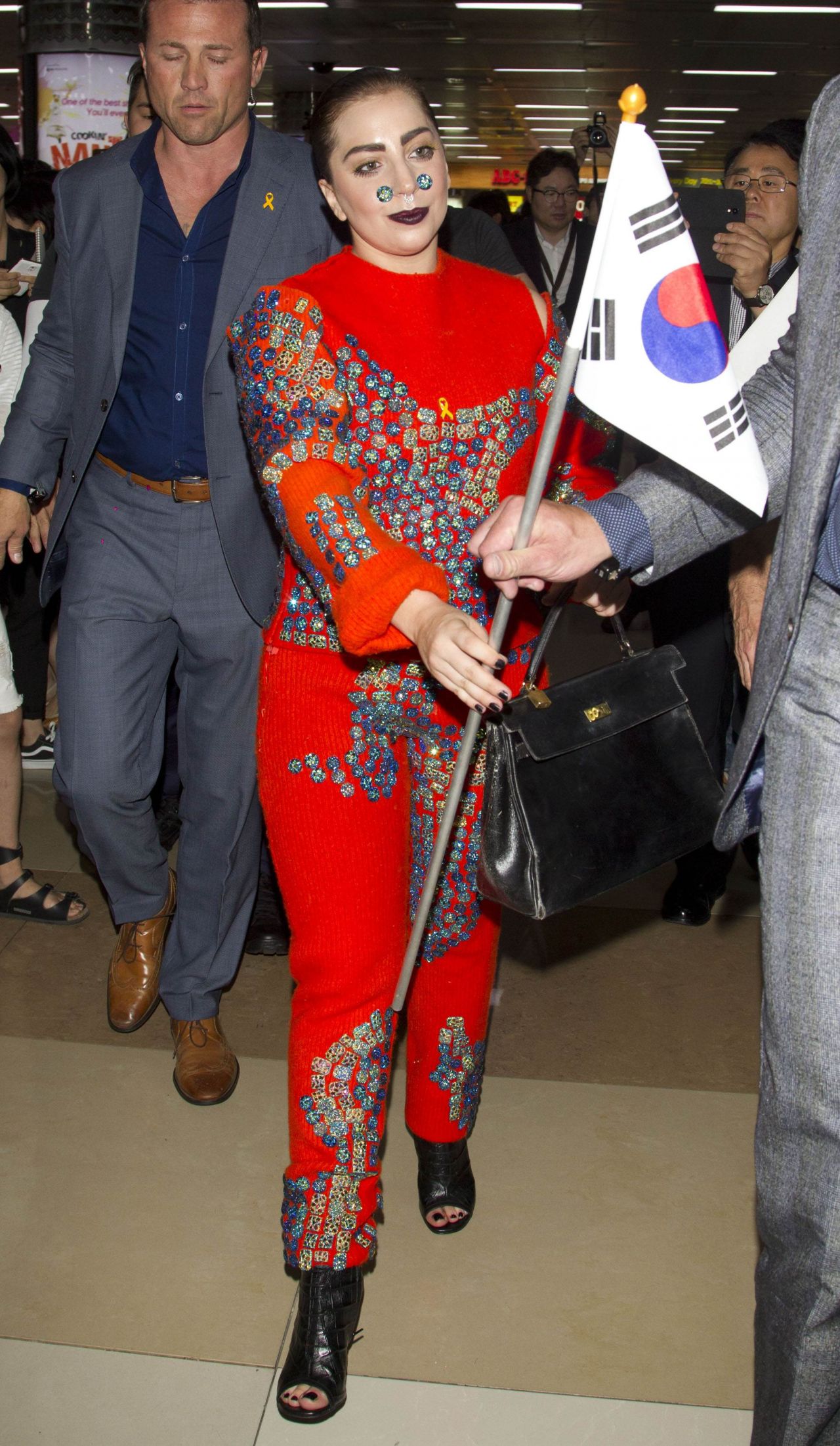 Lady Gaga Arriving in Seoul - August 2014 • CelebMafia