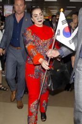 Lady Gaga Arriving in Seoul - August 2014