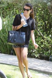 Lea Michele - Visits Friend in West Hollywood - August 2014