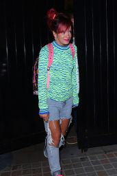 Lily Allen Night Out Style - at The Chiltern Firehouse With Her Husband Sam Cooper - August 2014