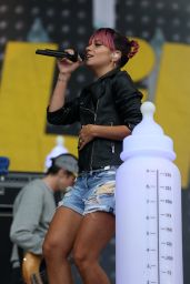Lily Allen Performs at V Festival at Weston Park in Staffordshire (UK) - August 2014
