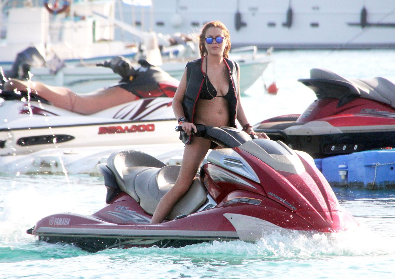 Lindsay Lohan In A Bikini In Greece August 2014 • Celebmafia 6962