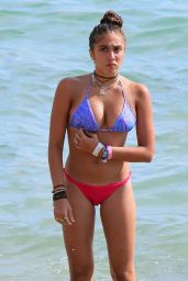 Lourdes Leon Hot in a Bikini at the Beach in Cannes - August 2014