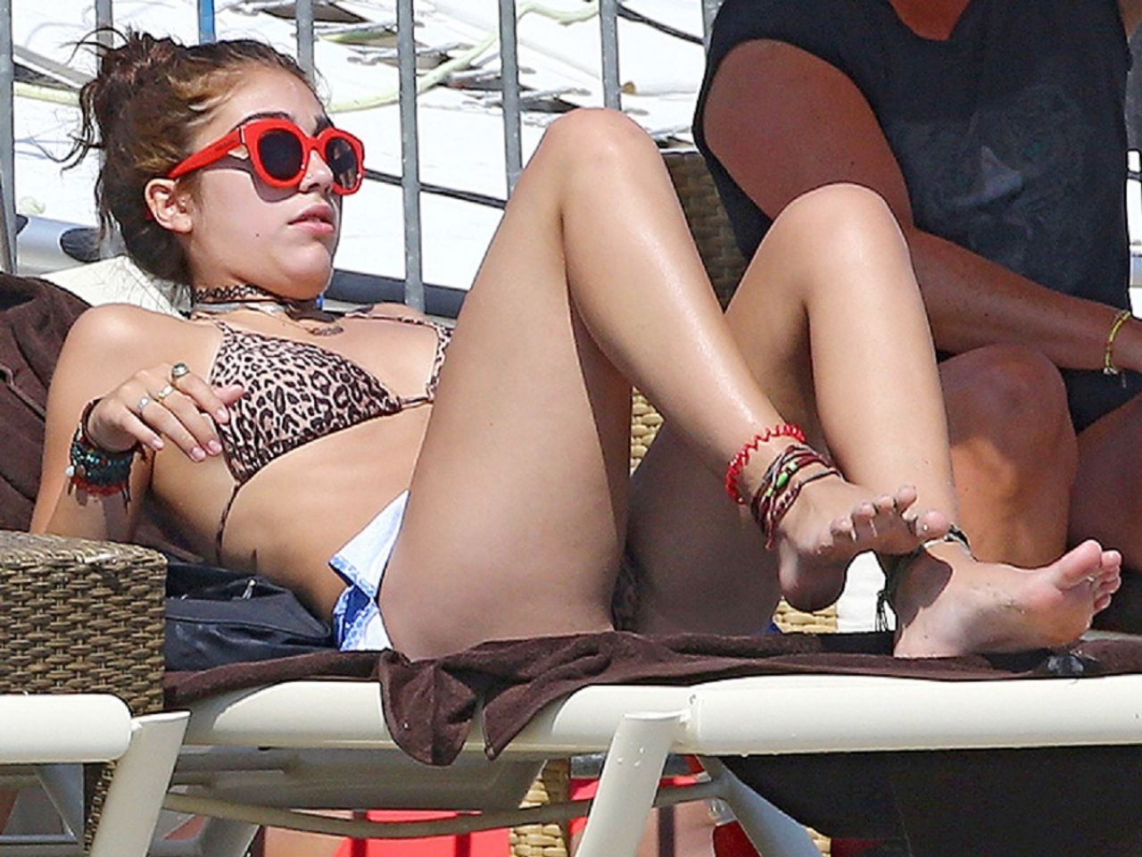 Lourdes Leon In A Bikini Top In France - August 2014-8850